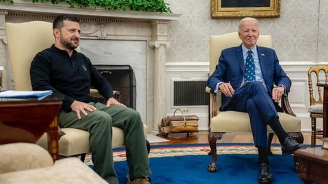 Biden autoriza a Ucrânia a usar mísseis de longo alcance contra a Rússia - Imagem: Reprodução / Instagram / @zelenskyy_official