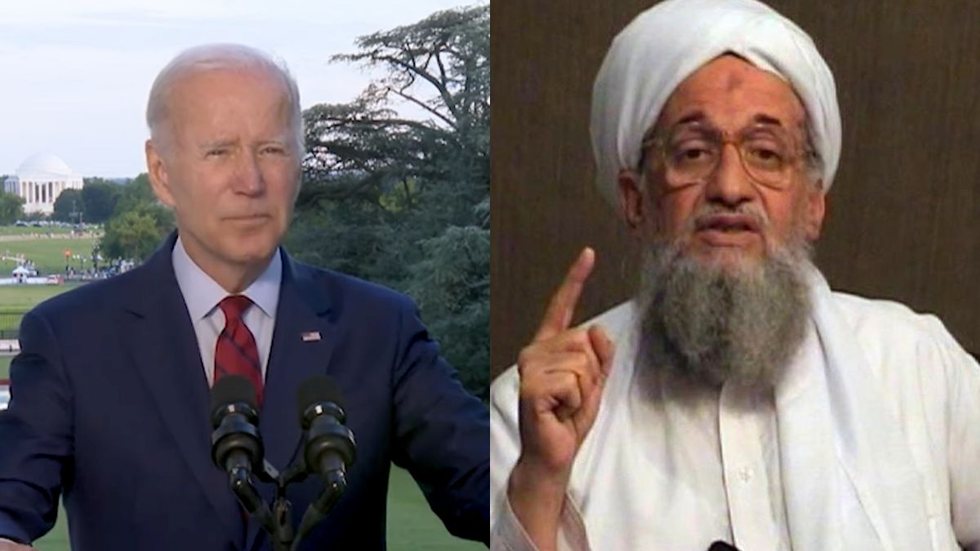 Líder da Al-Qaeda é morto por drones dos EUA e Biden se pronuncia: “Fizemos justiça" - Imagem: reprodução AFP PHOTO - SITE INTELLIGENCE via GZH