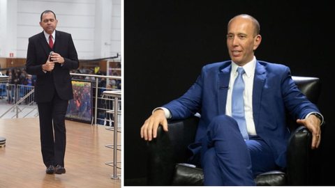 Josivaldo Batista, cunhado do prefeito afastado Rodrigo Manga, e Marco Mott, amigo de infância do gestor, são investigados por movimentações suspeitas - Imagem: Divulgação / cruzadademilagres / Reprodução / youtube - poder360