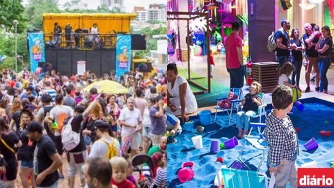 O Carnaval é um dos feriados mais esperados pelos brasileiros durante o início do ano. Com três a quatro dias de folia, a data geralmente atrai milhões de pessoas - Imagem: reprodução/Instagram @bercoeletrico e @tudoebrincadeira