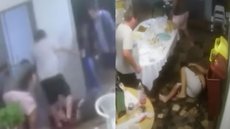 VÍDEO: Bolsonarista que matou petista levou diversos chutes da cabeça - Imagem: reprodução UOL