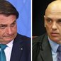 Moraes cobra explicações da defesa de Bolsonaro após carta divulgada por Flávio - Imagem: Reprodução/Evaristo Sá/AFP e Nelson Jr./STF