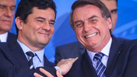 Sérgio Moro, eleito senador do Paraná, anuncia apoio a Bolsonaro no 2˚ turno - Imagem: reprodução