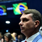 Senador Flávio Bolsonaro apresentou pedido ao STF para afastar Alexandre de Moraes - Imagem: Reprodução