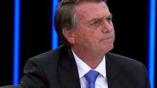 Presidente Jair Bolsonaro (PL) em entrevista para o Jornal Nacional, com William Bonner e Renata Vasconcelos - Imagem: Reprodução/TV Globo