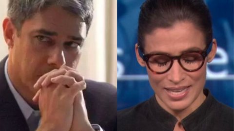 Relembre 5 vezes que Bonner e Renata Vasconcellos choraram ao vivo no Jornal Nacional - Imagem: reprodução TV Globo