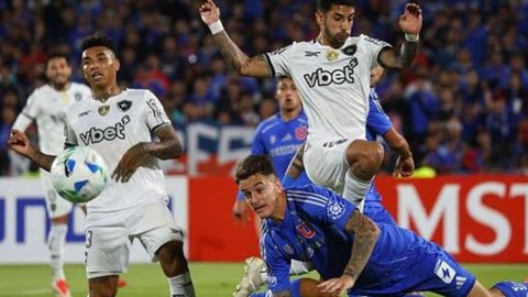 Universidad de Chile vence Botafogo em Santiago na abertura da Libertadores - Imagem: Reprodução/X/Twitter