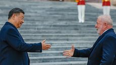 Os presidentes discutem a importância do G20 e BRICS para promover o multilateralismo e enfrentar o protecionismo global - Imagem: Reprodução / Ricardo Stuckert / PR