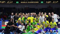 Brasil é hexa campeão na Copa do Mundo de Futsal - Imagem: Reprodução/ Redes Sociais