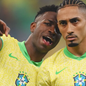 Vini Jr. e Raphinha devem formar dupla ofensiva do Brasil contra os haitianos - Imagem: Rafael Ribeiro/CBF