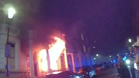 Brasileiro é preso acusado de causar incêndio em prédio residencial - Imagem: reprodução redes sociais