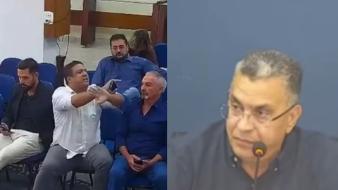 Discussão entre autoridades marcou audiência da Alesp em Peruíbe e expôs tensão durante debate sobre orçamento participativo - Imagem: Reprodução