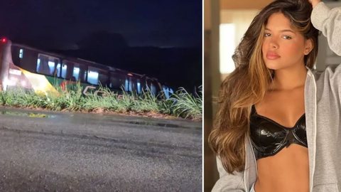 Ônibus da cantora Brisa Star e banda cai em ribanceira e deixa 15 pessoas feridas - Imagem: reprodução / TV Verdes Mares