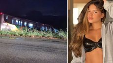 Ônibus da cantora Brisa Star e banda cai em ribanceira e deixa 15 pessoas feridas - Imagem: reprodução / TV Verdes Mares