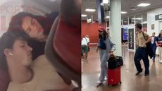 Flagra em avião chama atenção para a proximidade entre Bruna Marquezine e Shawn Mendes. - Imagem: Reprodução/Instagram.