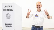 O prefeito expressou apoio a Guilherme Derrite, ex-secretário de Segurança Pública, após sua saída do Partido Liberal - Imagem: Divulgação