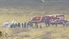 Local onde avião caiu em São José do Rio Preto - Imagem: Reprodução