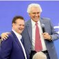 Ronaldo Caiado e Gilberto Kassab se reúnem para definir a composição da chapa presidencial do PSD, com anúncio oficial previsto para esta quarta-feira. - Imagem: Divulgação / PSD