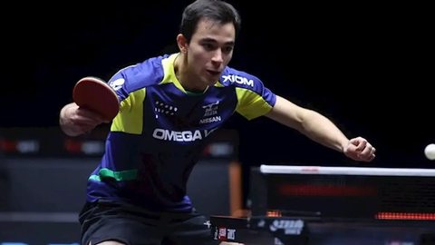 Calderano e Bruna Takahashi competem em duplas mistas, enfrentando forte dupla sul-coreana em busca de medalhas - Imagem: Divulgação / ITTF
