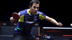 Calderano e Bruna Takahashi competem em duplas mistas, enfrentando forte dupla sul-coreana em busca de medalhas - Imagem: Divulgação / ITTF