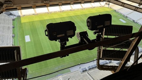 Câmeras instaladas na Neo Química Arena, sistema passa a operar em todos os estádios da Série A - Imagem: Divulgação/Corinthians