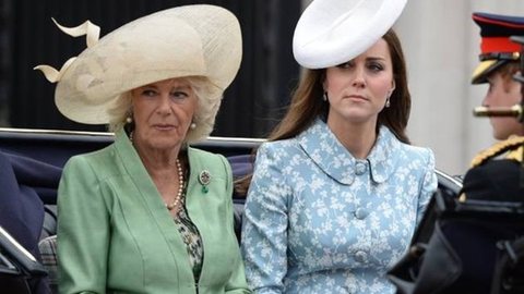 Rainha-consorte Camilla Parker Bowles e a princesa Kate Middleton - Imagem: reprodução/Facebook
