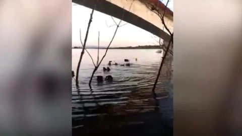 O acidente aconteceu no Lago Serra da Mesa, no norte de Goiás. - Imagem: reprodução/TV Globo