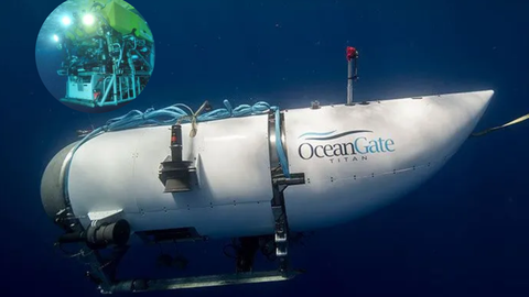 O robô subaquático francês, ''Victor 6000'', iniciou buscas oceânicas para encontrar o submarino desaparecido. - Imagem: reprodução I CNN Brasil e R7