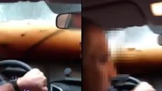 Família registra momento desesperador em que fica presa em carro levado pela enxurrada - Imagem: reprodução Youtube