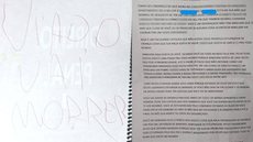 O estudante recebeu mensagens homofóbicas na apostila e em caderno - Imagem: reprodução/TV Centro América