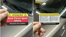 Com mais de 15 mil cartões vendidos, projeto combina design gráfico e indignação com o trânsito caótico - Imagem: Reprodução | Redes Sociais