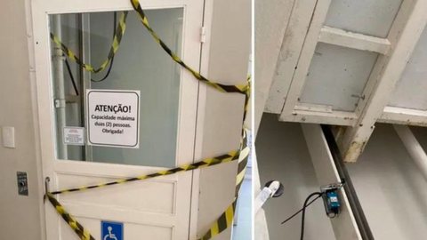 Triste! Casal de idosos é prensado por elevador em clinica de saúde - Imagem: reprodução Polícia Civil