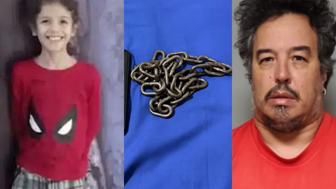 Pai da vítima admitiu que mantinha o filho acorrentado dentro de casa - Imagem: Reprodução