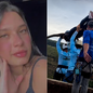 Registro mostra o instante em que Maria Eduarda inicia o salto que terminou em tragédia - Imagem: Reprodução