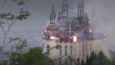 Vídeo mostra ataque russo que destruiu 'Castelo do Harry Potter' na Ucrânia; assista - Imagem: reprodução YouTube