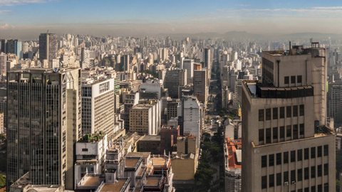 Vista aérea do Centro de São Paulo - Imagem: reprodução/Facebook