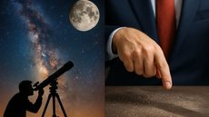 Quando a ciência revela o universo, a política precisa lembrar do pó - Imagem: ChatGPT
