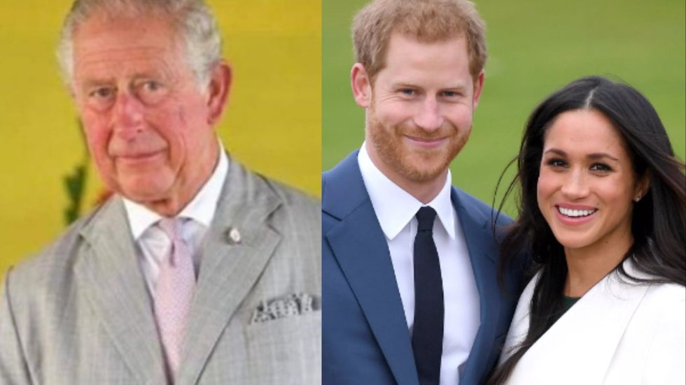 Rei Charles convidará Harry e Meghan para sua coroação - Imagem: reprodução Twitter