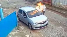 VÍDEO - chefe ateia fogo e mata marido de funcionária em SP - Imagem: reprodução Twitter
