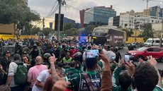 Com festa da torcida, Palmeiras chega em Lima para final da Libertadores - Foto: Eduardo Rodrigues