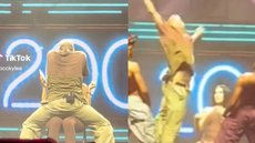 Em performance quente, Chris Brown surta e arremessa celular de fã longe; VÍDEO - Imagem: reprodução TikTok