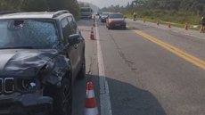 Ciclista morre após ser atingido por carro em rodovia do litoral paulista - Imagem: Divulgação/Polícia Militar Rodoviária (PMR)