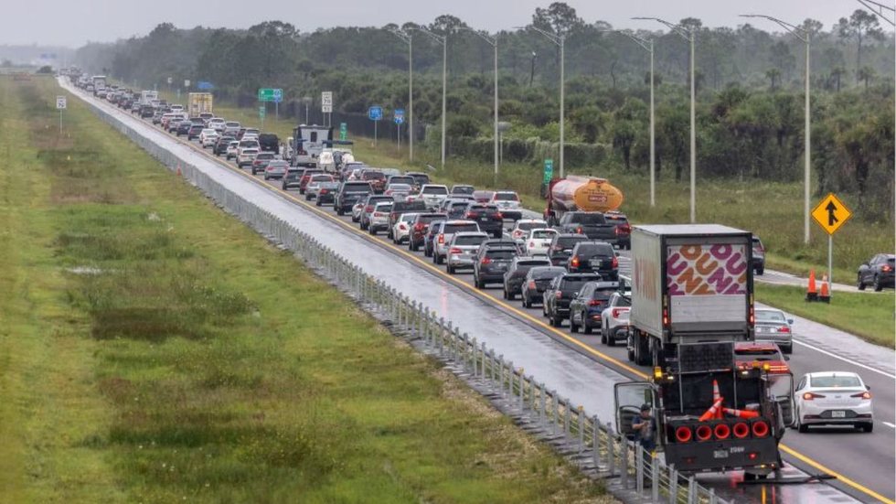 Cidades fantasmas: Moradores buscam abrigo após alerta sobre o furacão Milton - Imagem: Reprodução / BlueSky / @wincknews.bsky.social