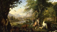 "Adão e Eva no Jardim do Éden", de Wenzel Peter (1850) - Imagem: Reprodução / Museu do Vaticano