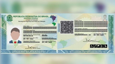 Nova Carteira de Identidade Nacional - Imagem: Reprodução | Agência Brasil
