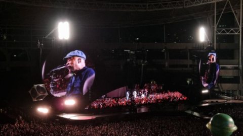 Coldplay convidou Milton Nascimento para último show - Imagem: reprodução Twitter