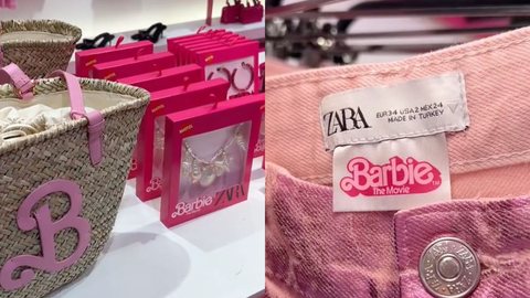 Zara lança coleção inspirada no filme Barbie; veja - Imagem: reprodução redes sociais