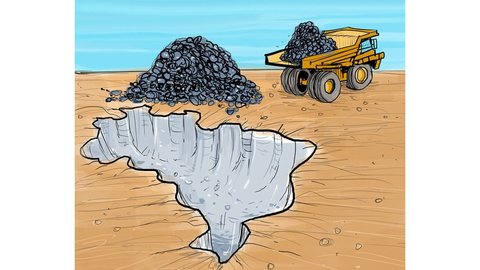 O Brasil insiste em ser um grande exportador de minério de ferro bruto, mas enfrenta as quedas nas cotações