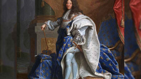 Luís XIV em traje de coroação Hyacinthe Rigaud, 1701 - Imagem: Reprodução