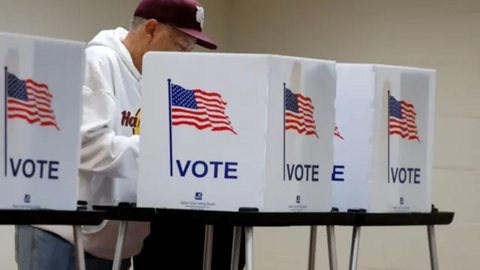 Com apurações previstas para hoje, EUA decidem entre Kamala e Trump - Imagem: Reprodução | X (Twitter) - @BBC